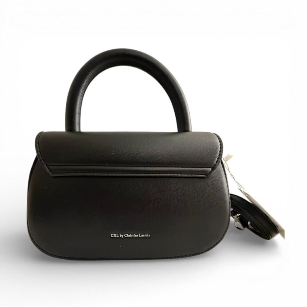 CXL by Christian Lacroix Char Crossbody and Top Handle Black Bag Purse - Picture 4 of 8